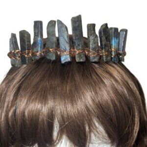 Labradorite Stone Crown